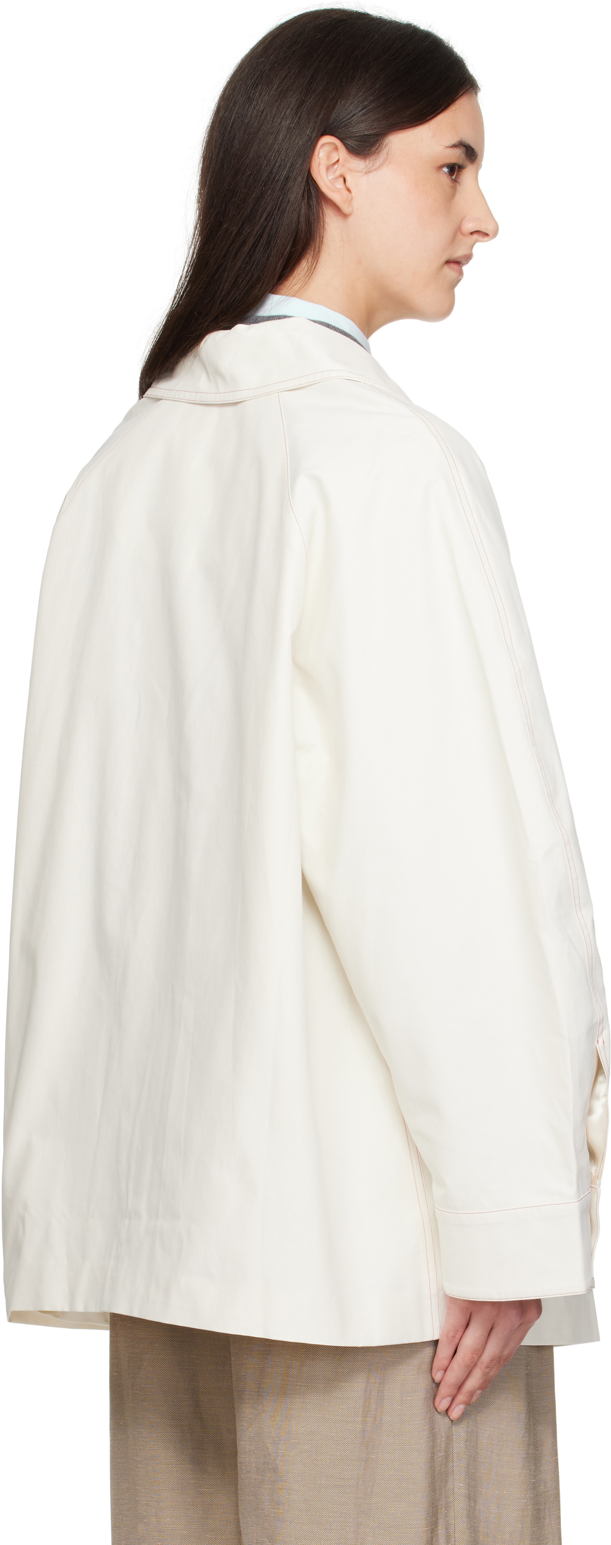 Cordera Off-White Patch Pocket Jacket