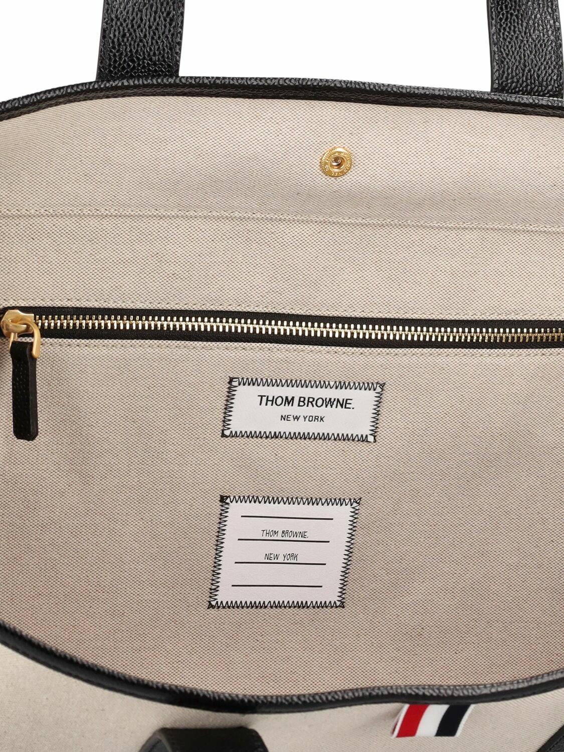 THOM BROWNE - Medium Cotton Tote Bag Thom Browne