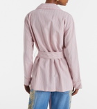 Dolce&Gabbana Belted striped shirt