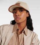 Miu Miu Logo canvas baseball cap