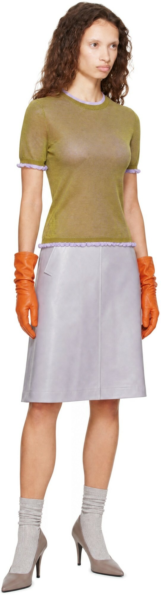 Nicklas Skovgaard Gray Clothilde Midi Skirt