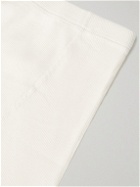 Hemen Biarritz - Albar Ribbed Organic Cotton-Blend Boxer Briefs - White