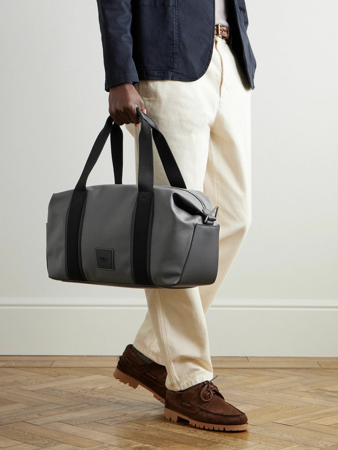 Mulberry - Dalston Leather-Trimmed Coated-Canvas Holdall