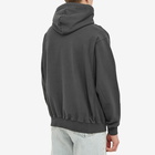 Awake NY Men's Military Embroidered Logo Hoody in Charcoal