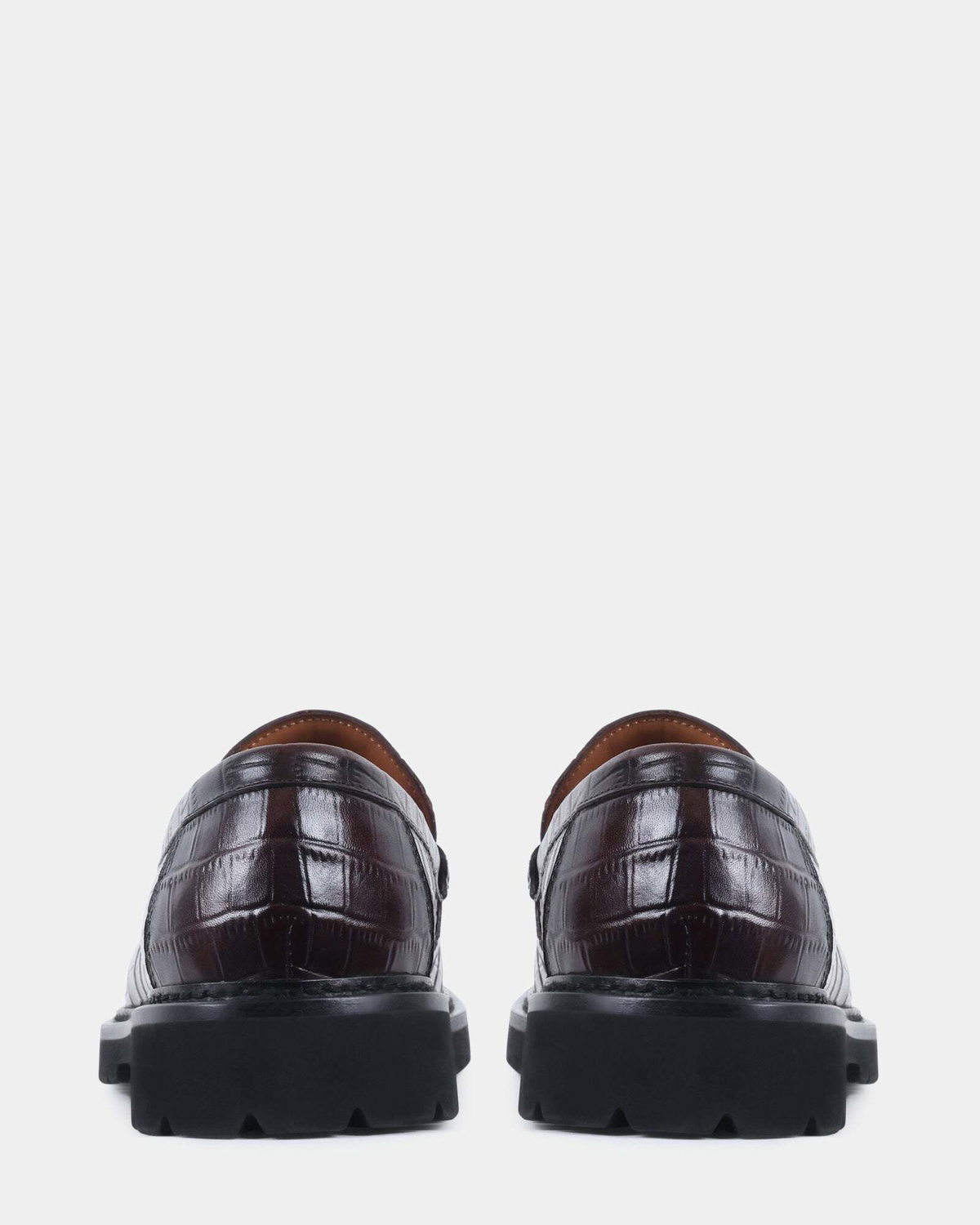 Steve Madden Montez Dress Shoes in Brown Croco