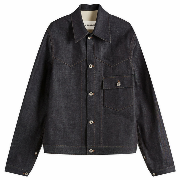 Photo: Jil Sander Men's Raw Denim Jacket in Magnet