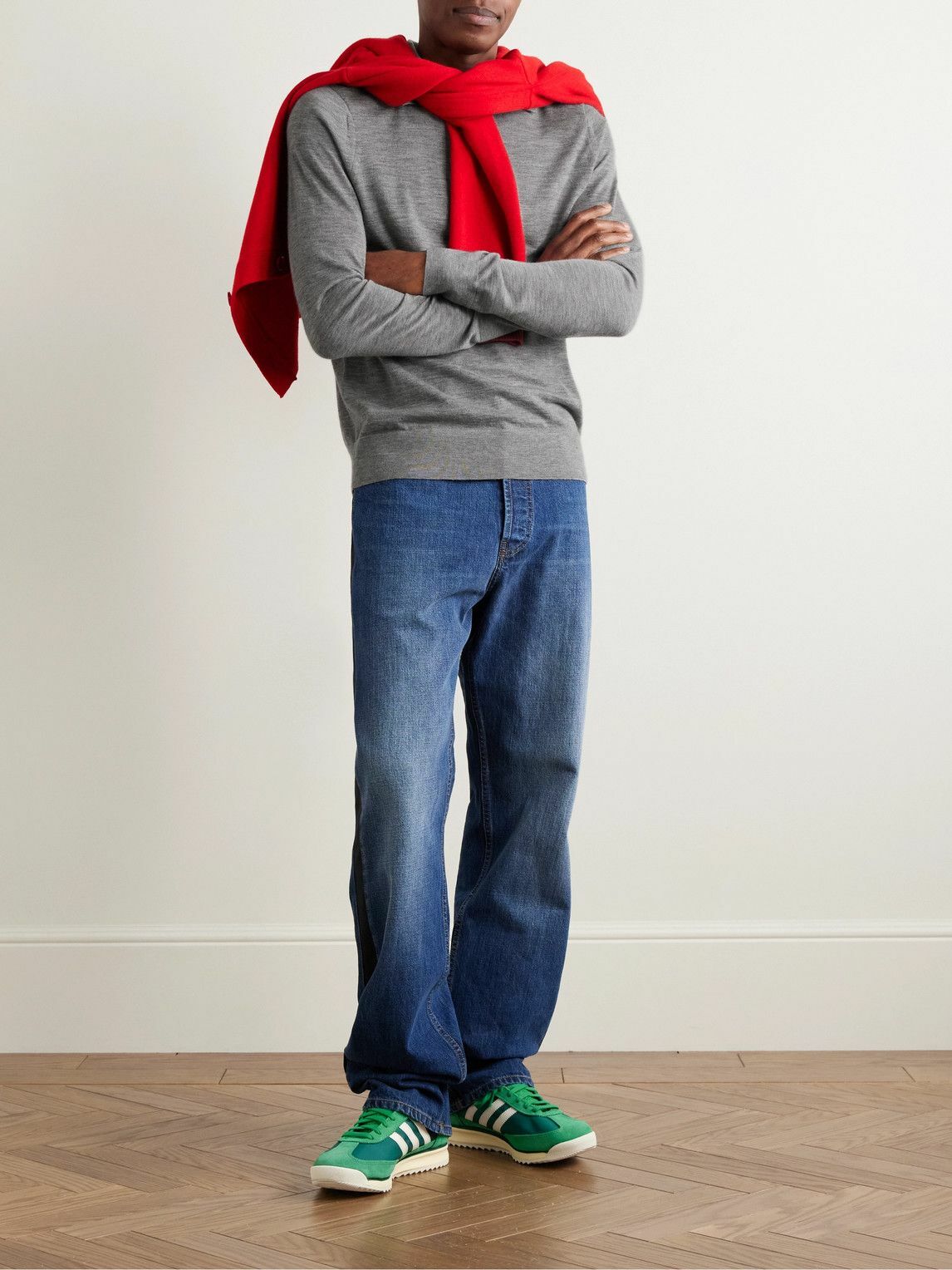 Guest In Residence - Airy Cashmere Polo Shirt - Gray