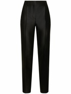 ALBERTA FERRETTI Tailored Satin Straight Pants