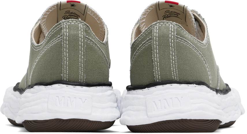 Maison MIHARA YASUHIRO Green Peterson23 OG Sole Canvas Low-Top Sneakers