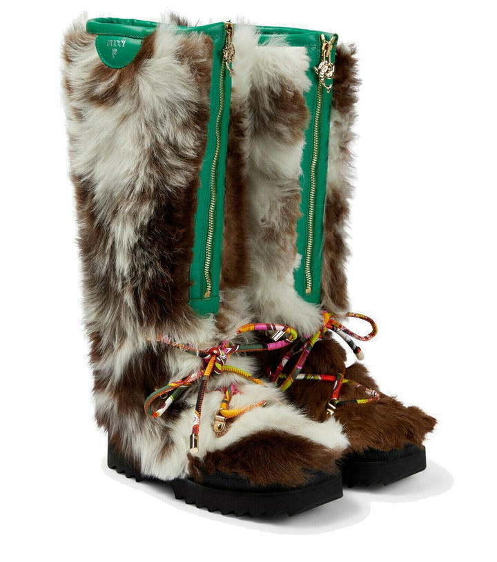 Photo: Pucci - Freezy shearling knee-high boots