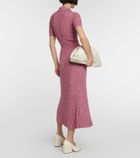 Gabriela Hearst Pleated cashmere and silk midi dress