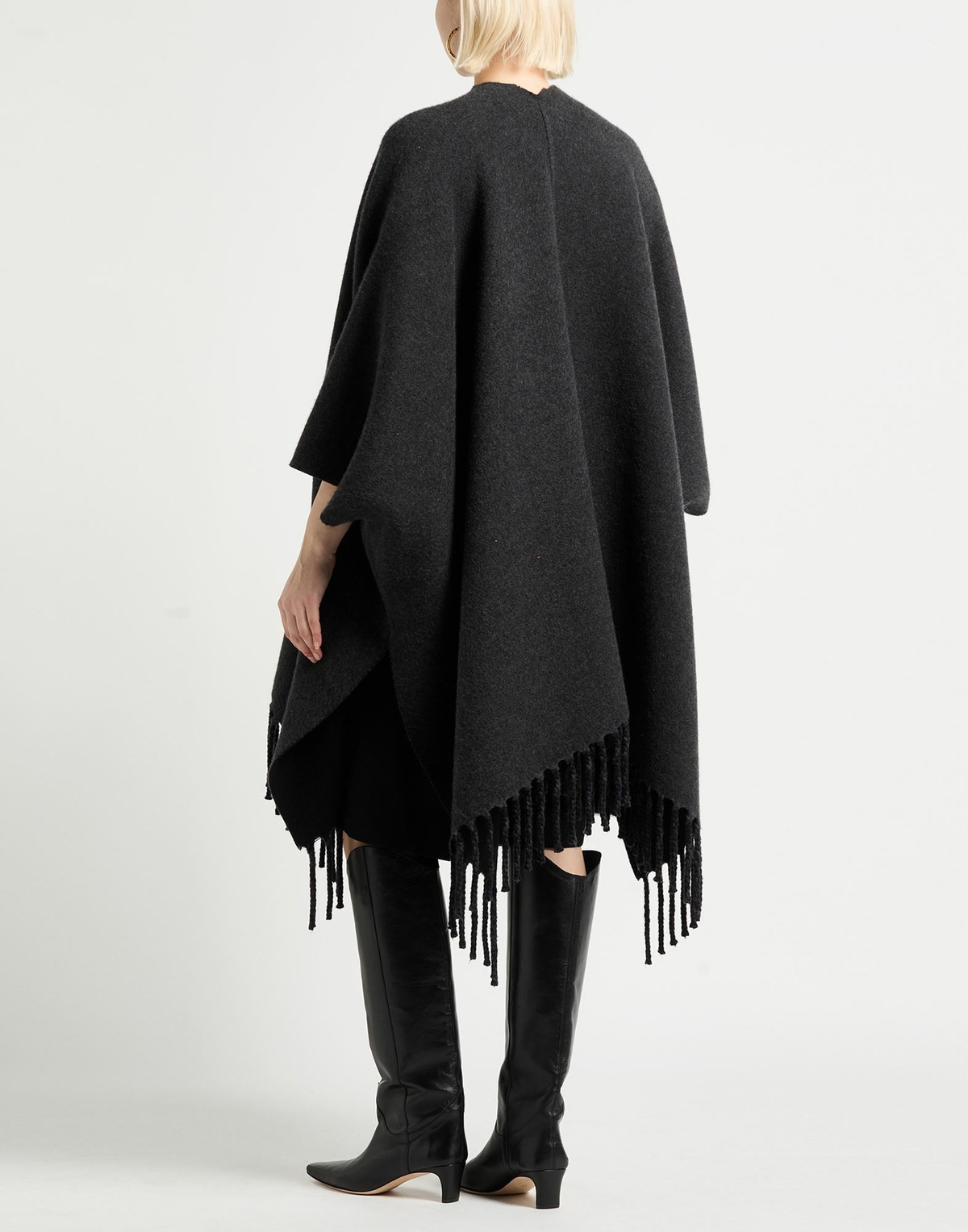 Brunello Cucinelli Womens Cape Charcoal