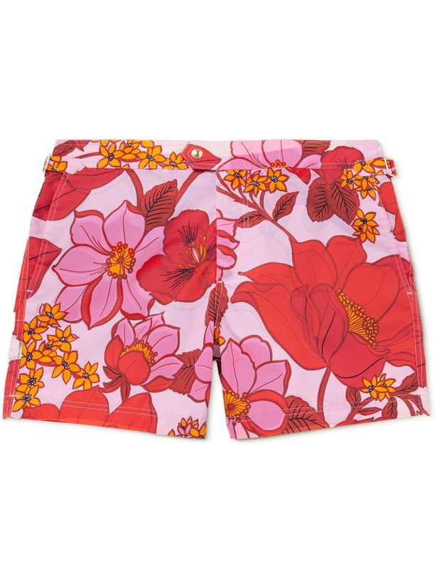 Photo: TOM FORD - Slim-Fit Short-Length Floral-Print Swim Shorts - Multi