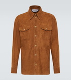 Gabriela Hearst Lucas suede overshirt