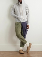 Greg Lauren - Tapered Panelled Cotton-Canvas and Denim Cargo Trousers - Green
