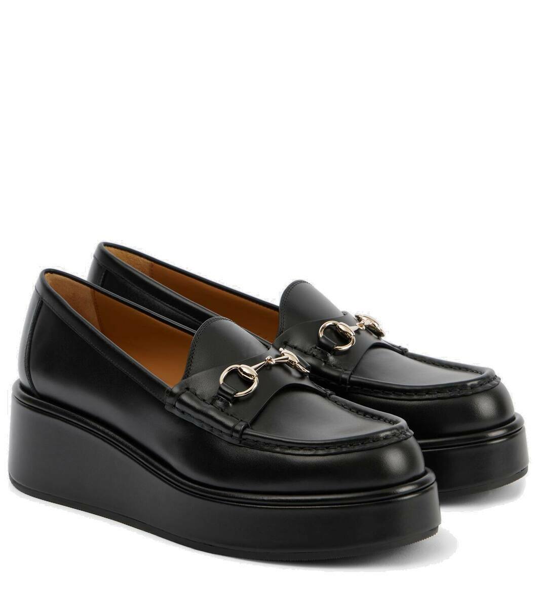 【関税&送料込】Gucci Black Leather Wedges GUCCI black patent leather peep-toe wedges sz 37.5 | eBay