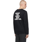 Helmut Lang Black Impress Long Sleeve T-Shirt