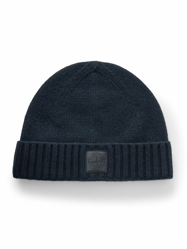 Photo: Stone Island - Logo-Appliquéd Cashmere Beanie