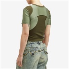 Andersson Bell Women's Cut-Out Racing T-Shirt in Khaki