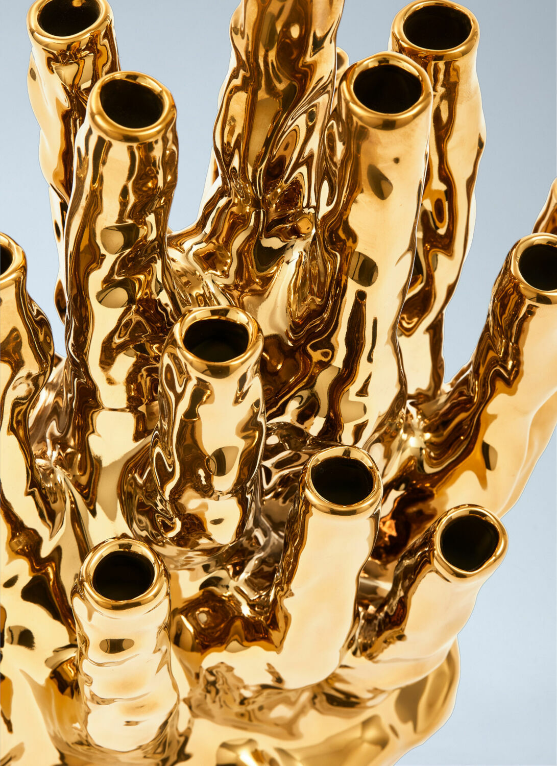 POLSPOTTEN Abstract Sculpture in Metallic Finish