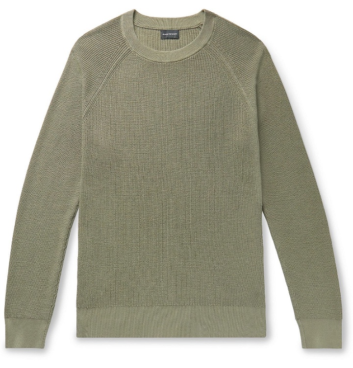 Photo: Club Monaco - Garment-Dyed Cotton Sweater - Green