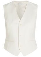 Anine Bing Mario Woven Vest Ecru