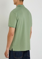 Gant Logo-embroidered Piqué Cotton Polo Shirt Light Green