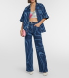 Pucci Iride silk bra top