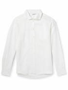 Zimmerli - Cutaway-Collar Linen and Cotton-Blend Shirt - White