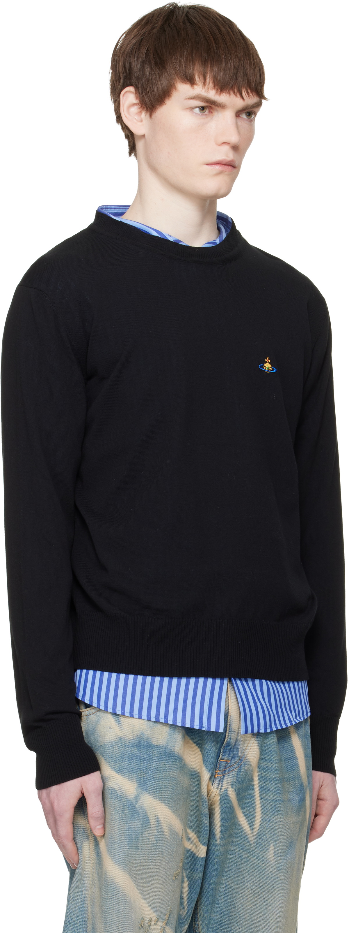Vivienne Westwood Black Alex Round Neck Sweater