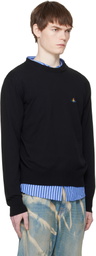 Vivienne Westwood Black Alex Round Neck Sweater