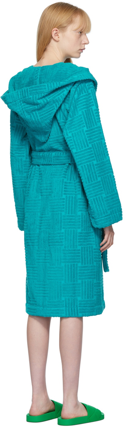 Bottega Veneta Blue Spongy Bath Robe