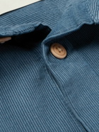 Folk - Garment-Dyed Cotton-Corduroy Shirt - Blue