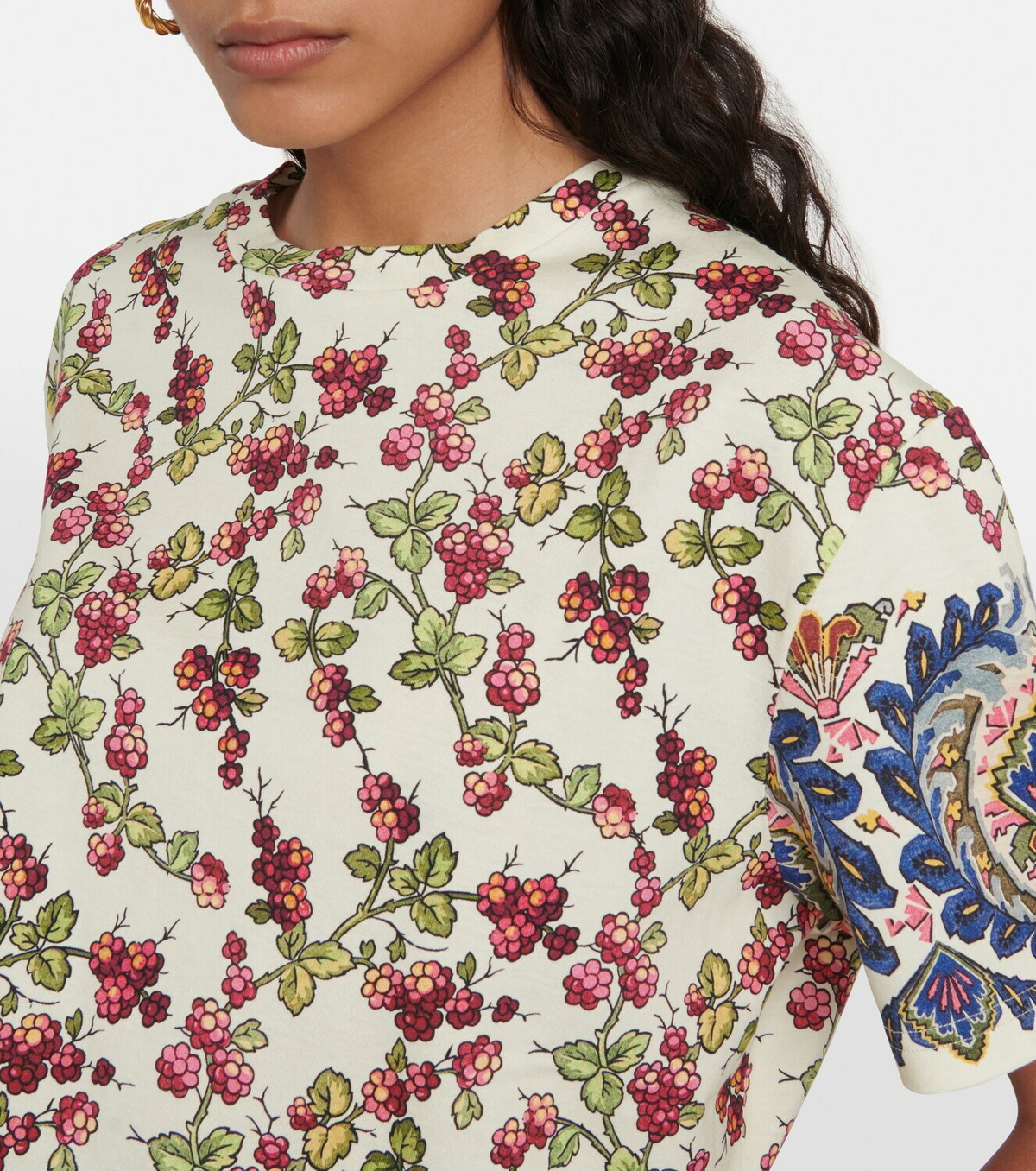 Etro Printed cotton T-shirt