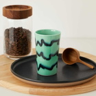 Frizbee Ceramics Bier Cup in Green Ice