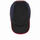 Sunnei Men's 5 Panel Logo Cap in Black/Red