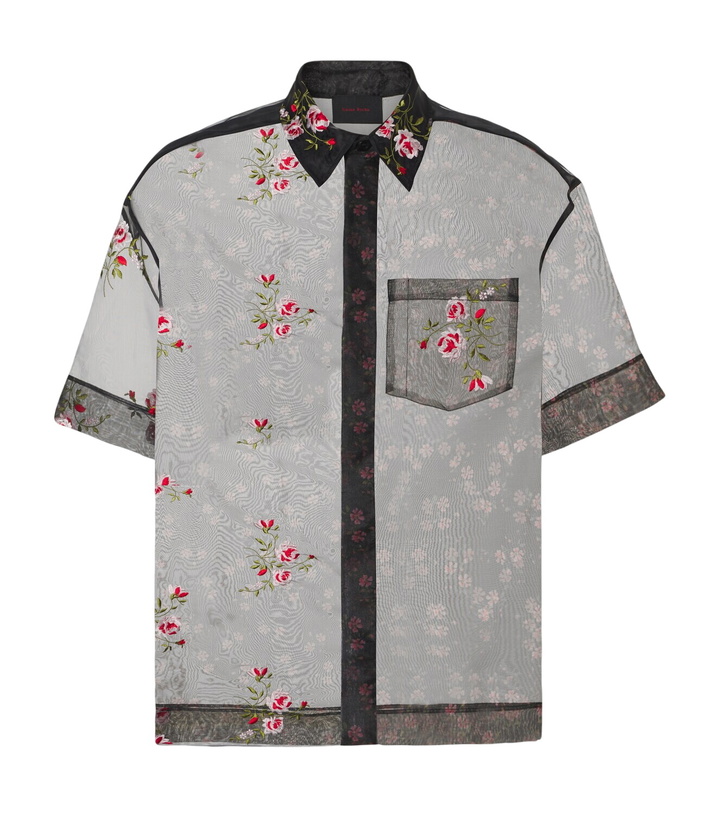 Photo: Simone Rocha Floral sheer organza shirt
