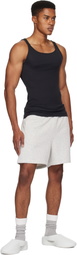 SKIMS Three-Pack Black SKIMS Cotton Rib Tank Tops