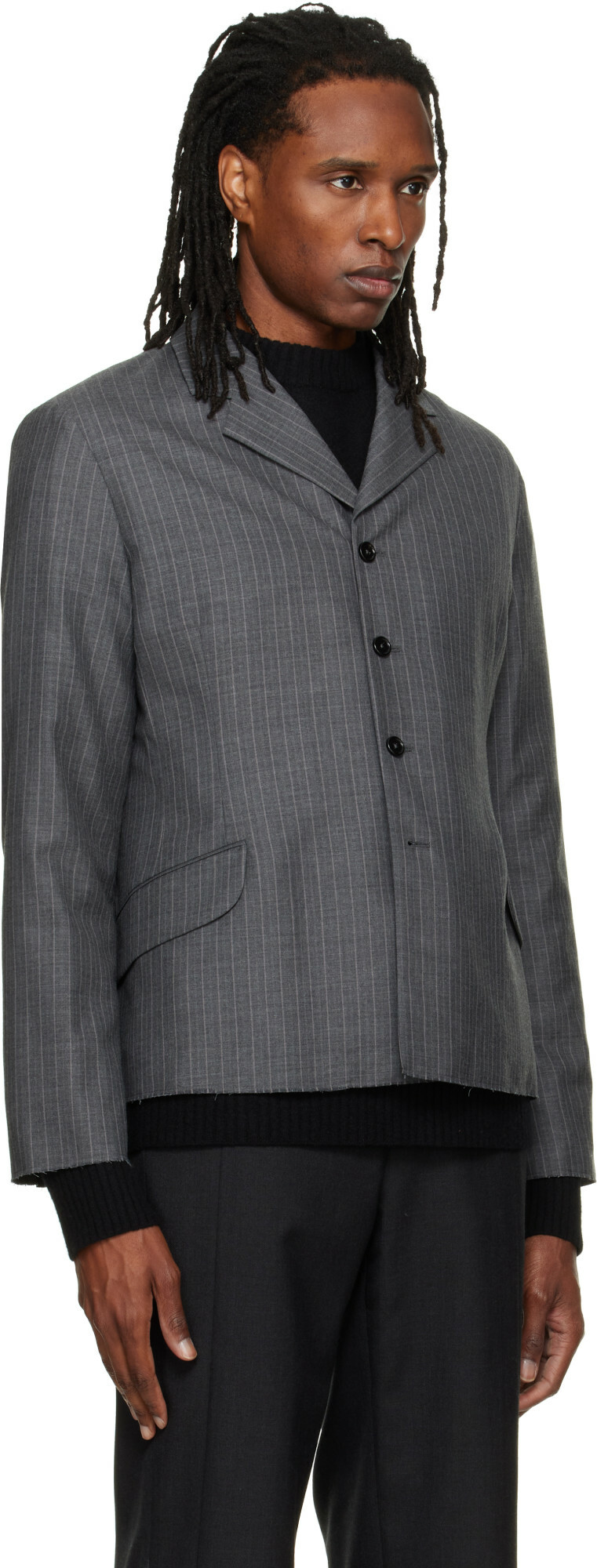 Jil Sander Gray Wool Blazer