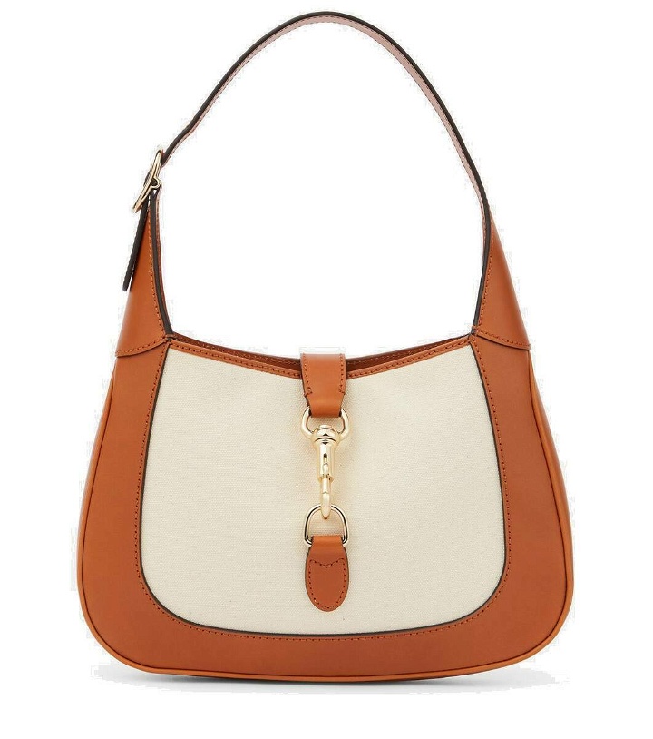 Photo: Gucci Gucci Jackie Small leather-trimmed shoulder bag