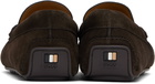 BOSS Brown Portuguese-Crafted Suede Loafers
