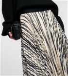 Proenza Schouler Printed plissé midi skirt