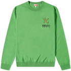 Kenzo Men's Tiger K Logo Crew Knit in Grass Green