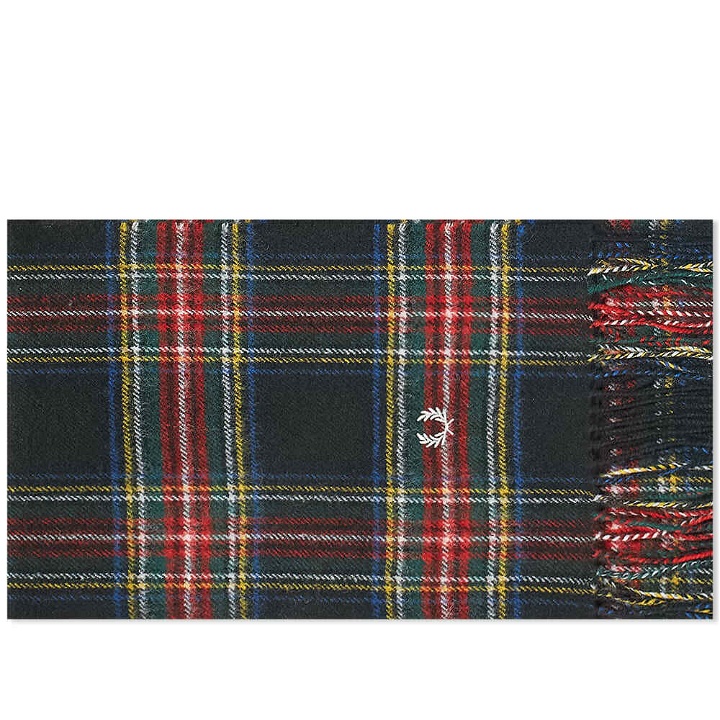Photo: Fred Perry Authentic Men's Stewart Tartan Scarf in Black