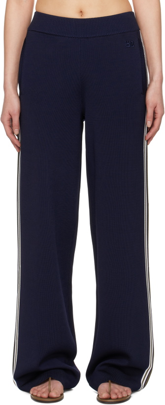 Photo: Wales Bonner Navy Tide Lounge Pants