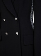 CHLOÉ Embellished Wool Crepe Long Coat