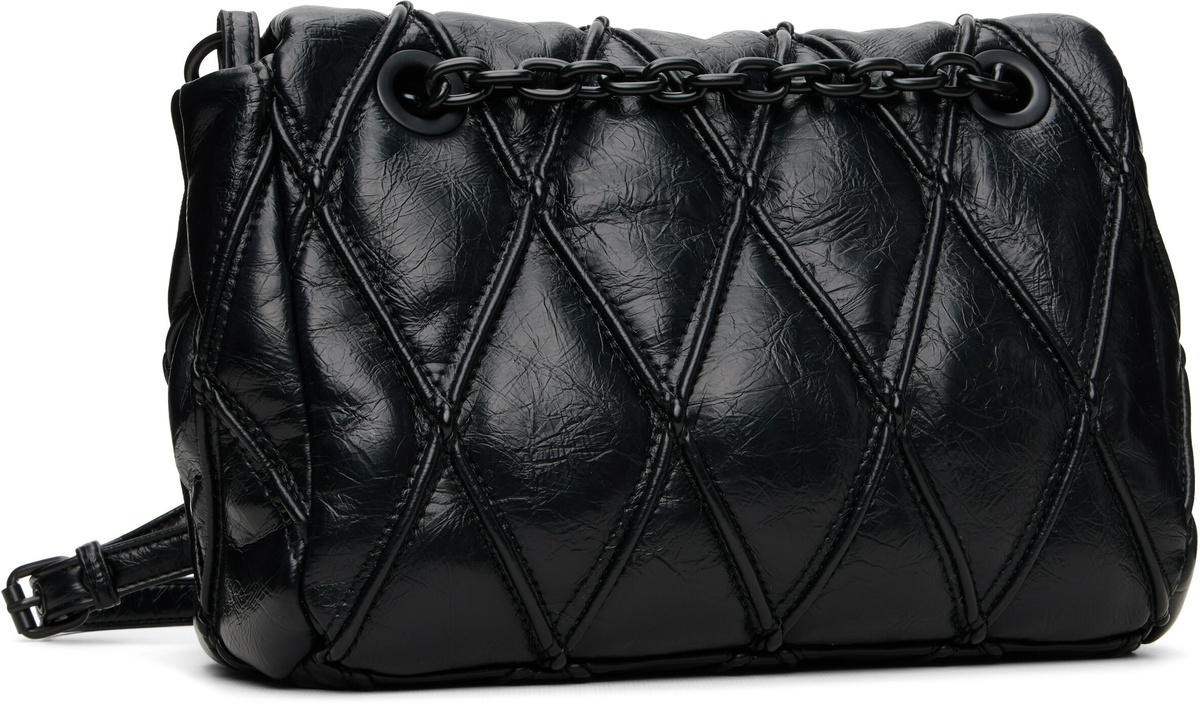 Diesel Black Charm-D Shoulder Bag