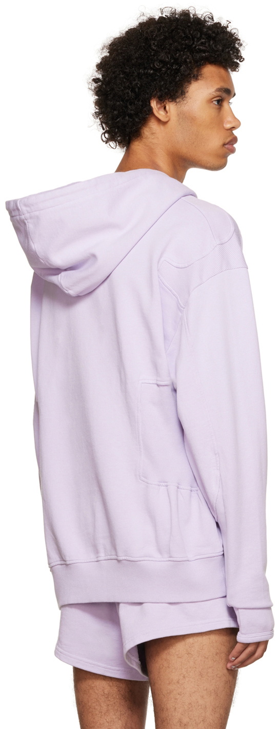 Luar Purple Paneled Hoodie
