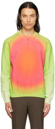 Paul Smith Green & Pink Glow Polka Sweater