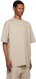Fear of God Taupe Flocked T-Shirt